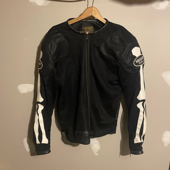 Vanson Other - vintage made in usa 🇺🇸 vanson mesh moto skeleton jacket 🔥 💨